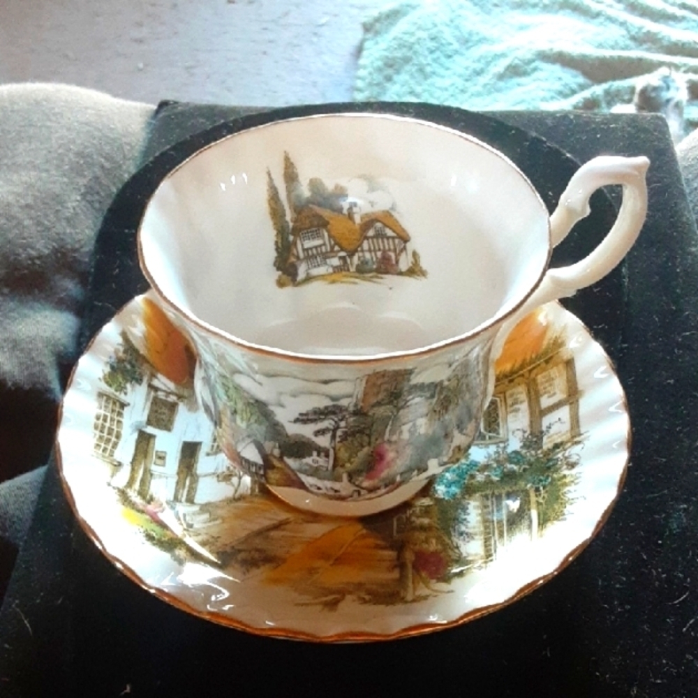 Scenic Teacup and Saucer Set